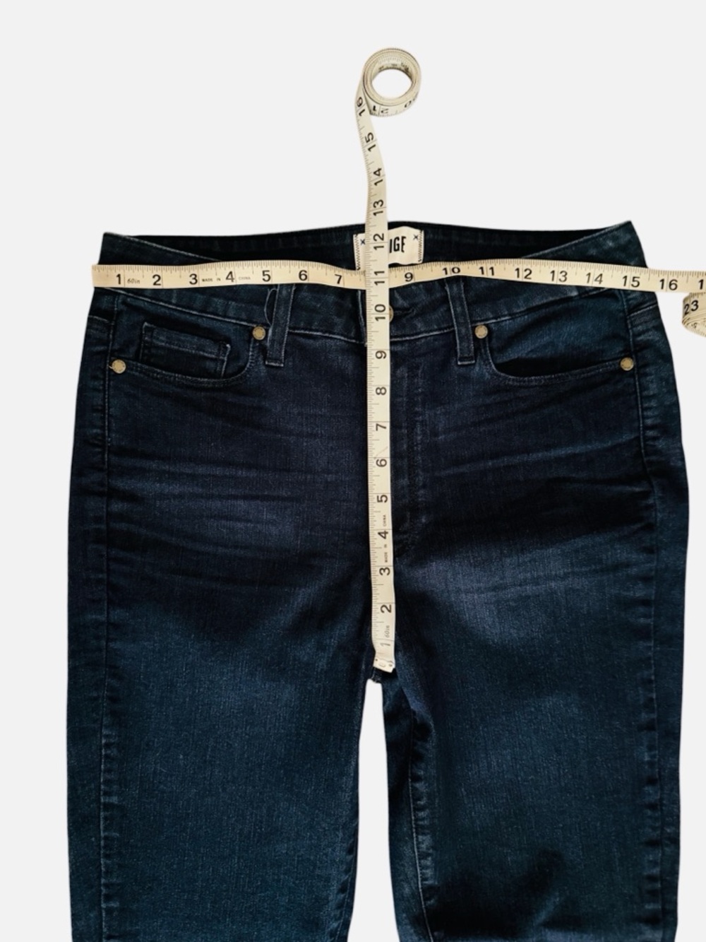 PAIGE Hoxton Ankle dark wash denim jeans Size 30 - Picture 3 of 11